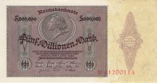 5 Millionen Mark 1923 ro.88 B